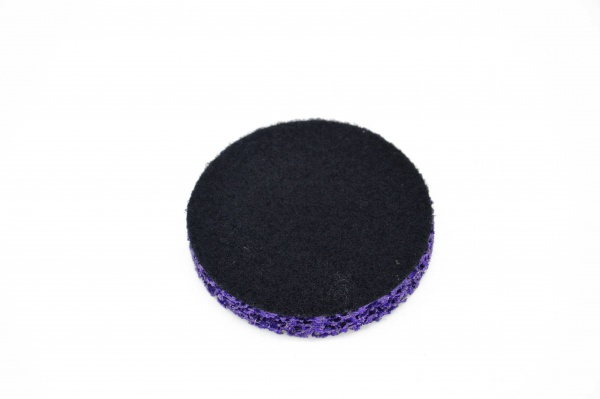 Clean and strip disc with velcro backing - purple