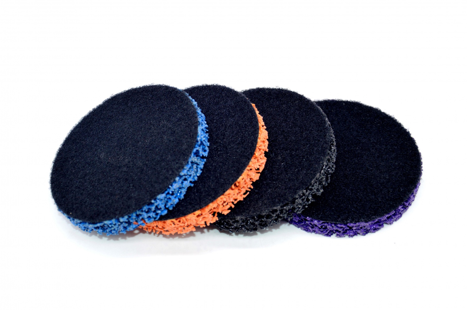 Clean and strip disc with velcro backing - purple