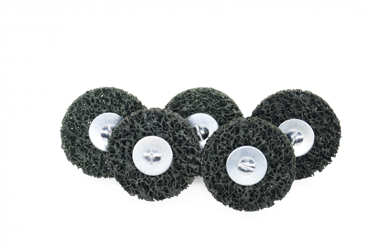 Clean and strip shaft-mounted wheel - black