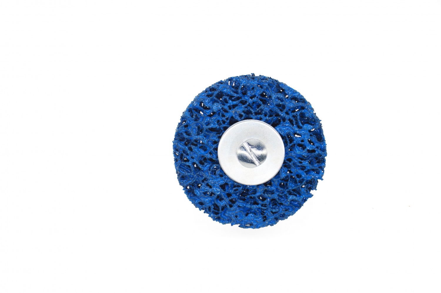 Clean and strip shaft-mounted wheel - blue