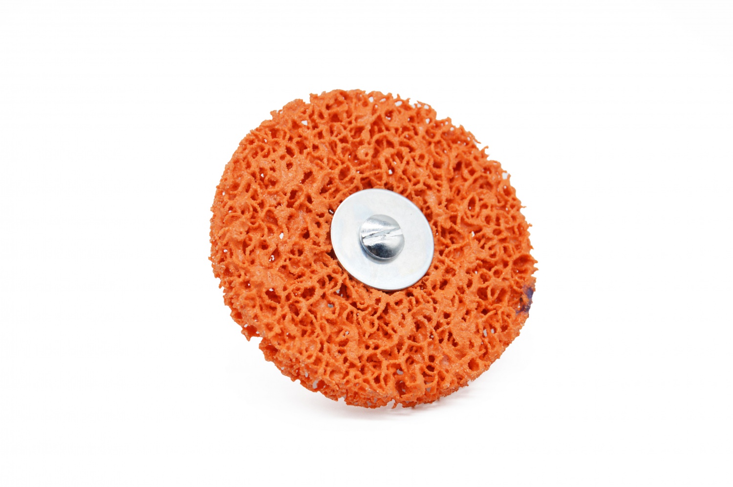 Clean and strip shaft-mounted wheel - orange