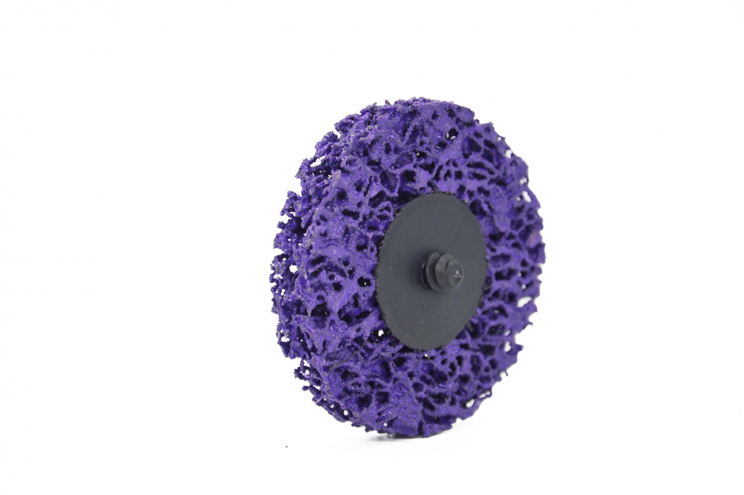 Clean and strip disc with quick change button