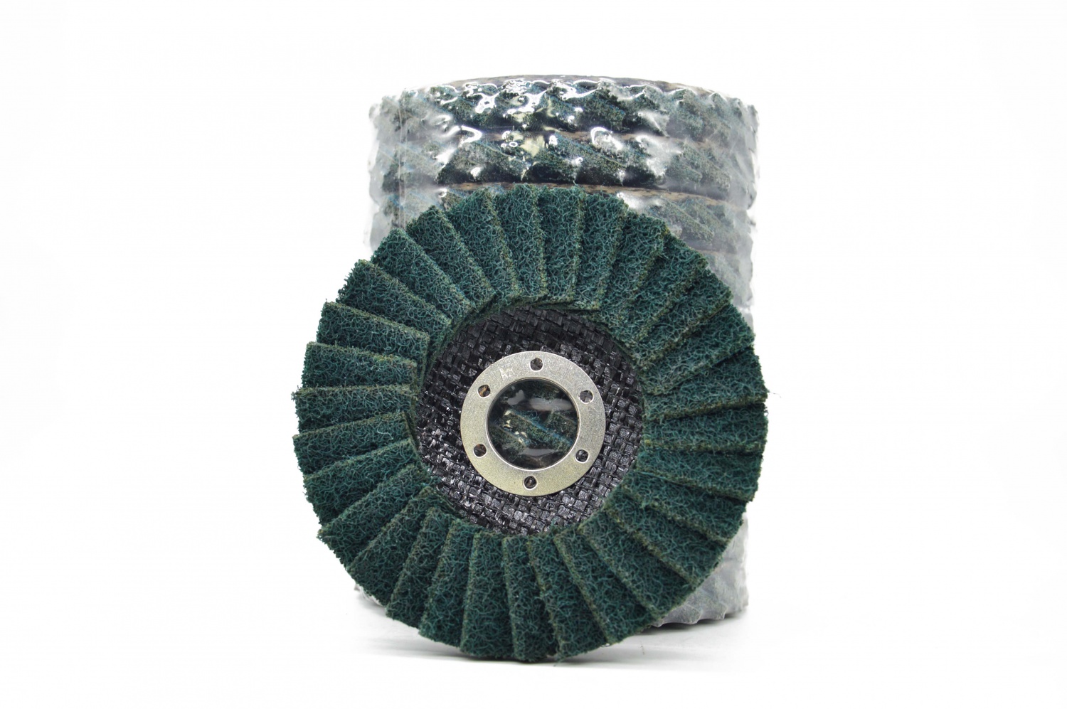 Non-woven surface conditioning flap discs