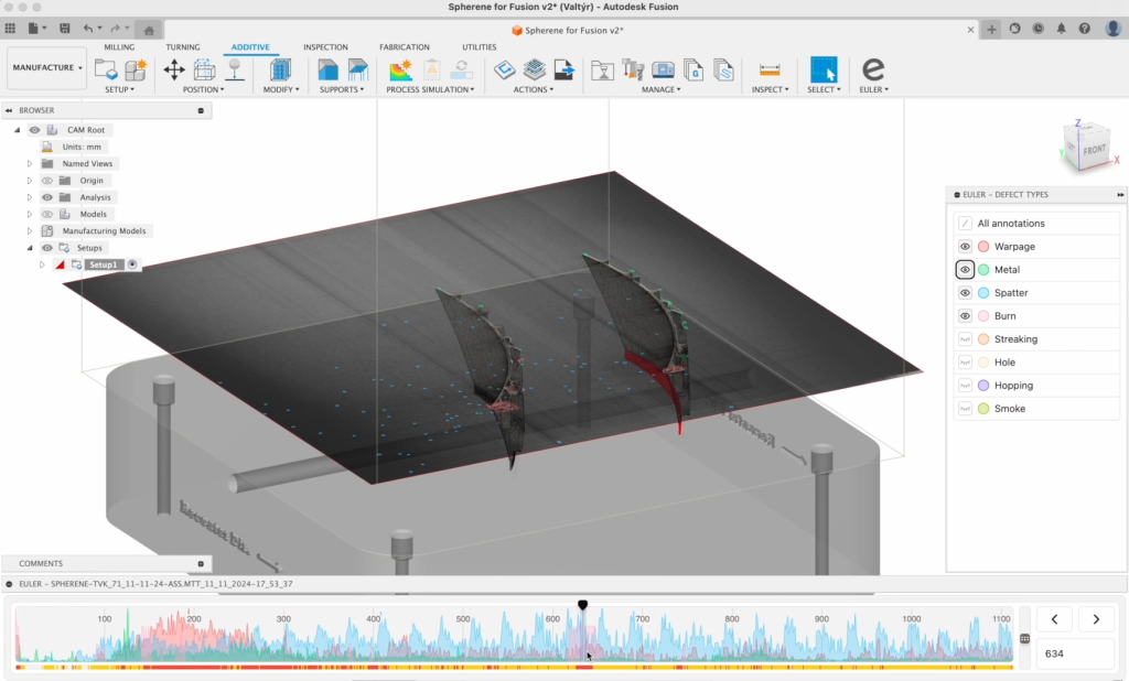 Euler 的新 AI 工具降低了检测 3D 打印缺陷的成本...... 2 Autodesk Fusion 中的 Euler AI 工具。图片来自 Autodesk