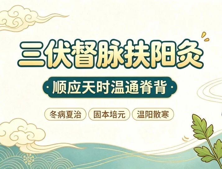 三伏督脉扶阳灸｜顺应天时温通脊背，冬病夏治固本培元