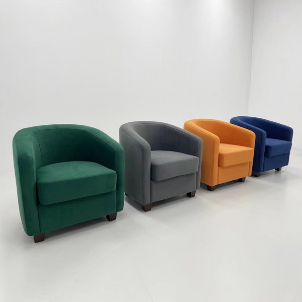 High Quality Light Lounge Chairs New Design Indoor Furniture Single Upholstered Sofa Home Hotel Luxury Accent Chair