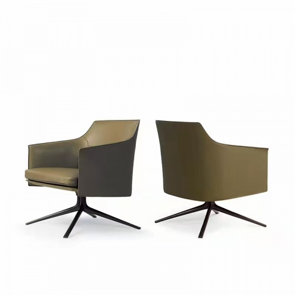 Luxurious Single Chair Light Simple Modern Creative Designer Leisure Chair for Living Room High-End Rotating Human Sofa Chair