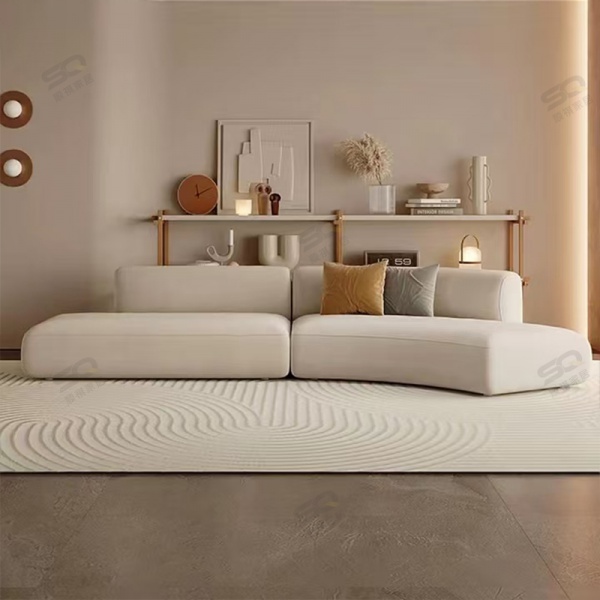 Modern Living Room Furniture Hotel Lobby S Shaped Sofa Big Size Solid Wood Sectional Sofas