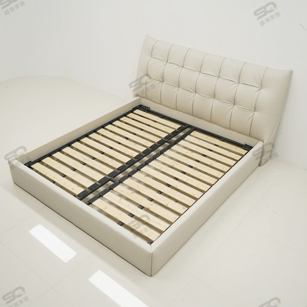 hotel bedroom furniture modern bed king size bed frame luxury modern solid wood bed 888