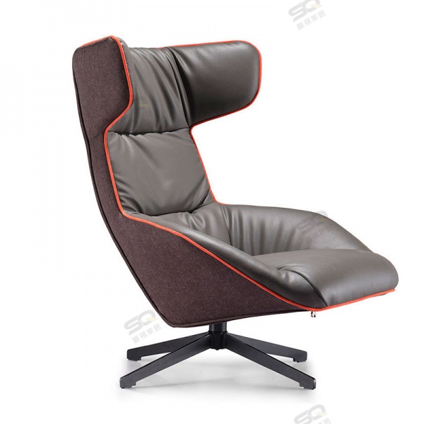 Modern office leisure swivel chair high back living room accent reclining chaise longue modern arm sofa chair
