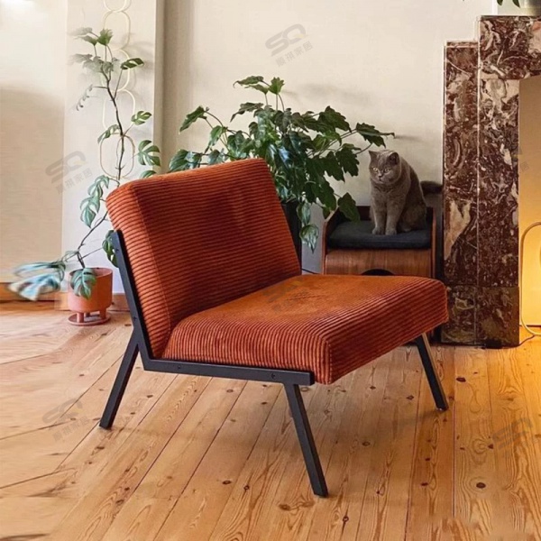 Modern style Simple lines and fashionable single sofa chair one seat fabric sofa 