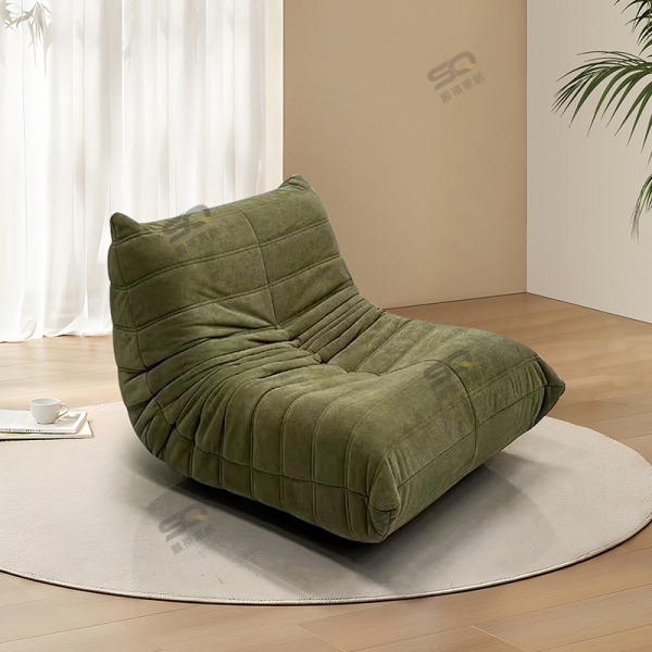 living room couch light luxury fabric lazy sofa lounge armchair Compression sofa