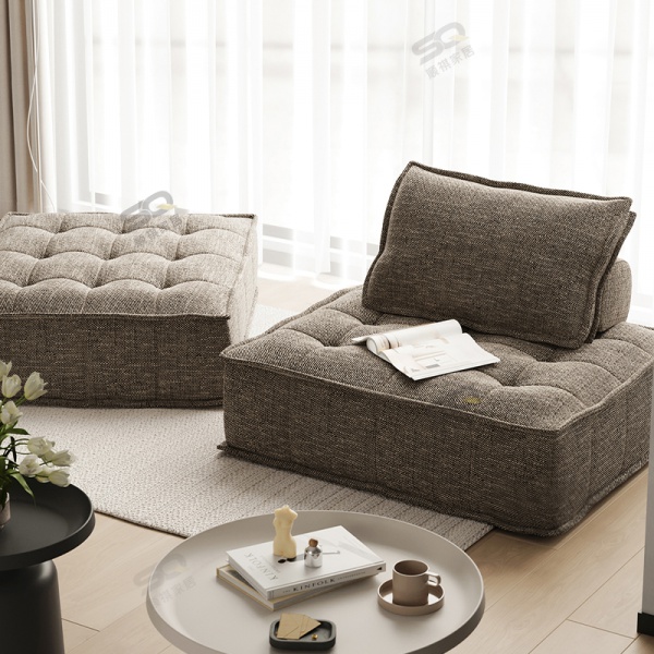 Modern Reclining Fabric Sofa Set Foldable & Vacuum Compressed for Home Office Living Room Bedroom Stylish Home Furniture
