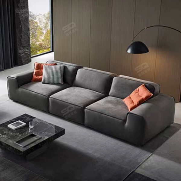 Simple antifouling technology, suede frosted  Sofa Set  High Density Sponge Modular Modern Sectional Couches