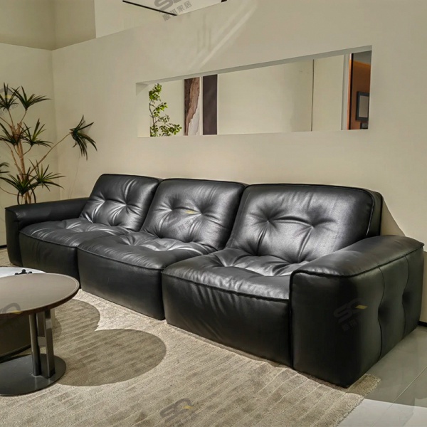 2025 new stylish modern sofa couch minimalist leather sofa with modern minimalist design, suitable for living rooms, gyms, hotels, and clubs