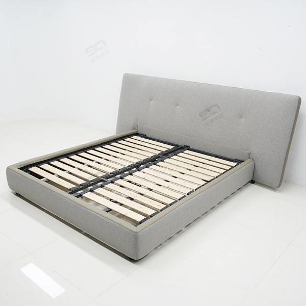 new Design sleeping bed furnitureTufted Up-holstered Wooden Double Queen Size Bed