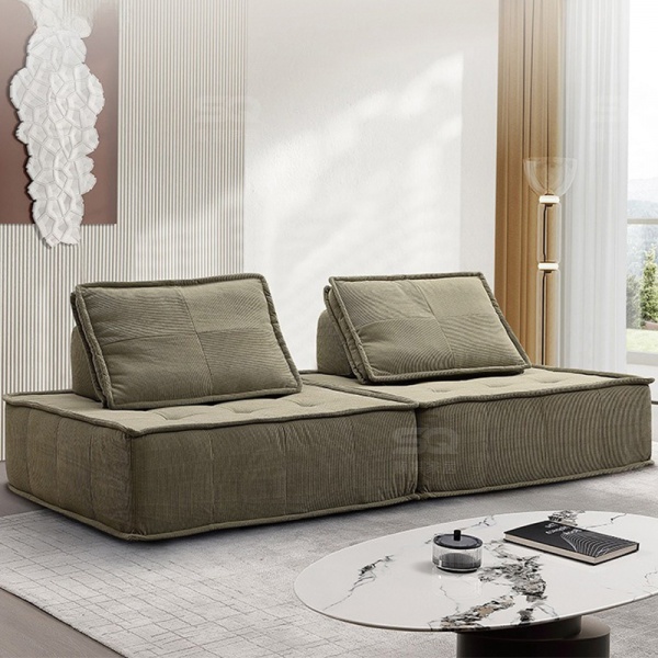 Combined modular vacuum-packed and compressed living room sofa set furniture. Compressed sofa, compressed household sofa