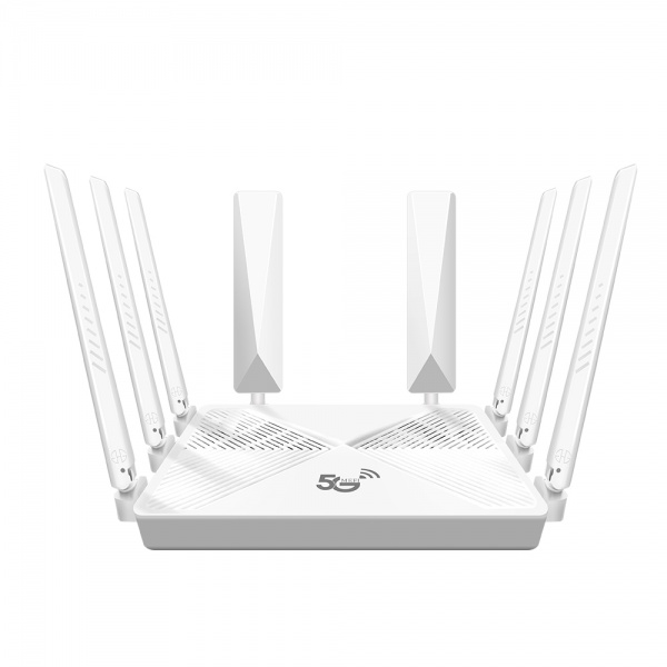 5G+WiFi6急速双频路由器 ARM双核1.3GHz CPU mimo 128用户 AX3000