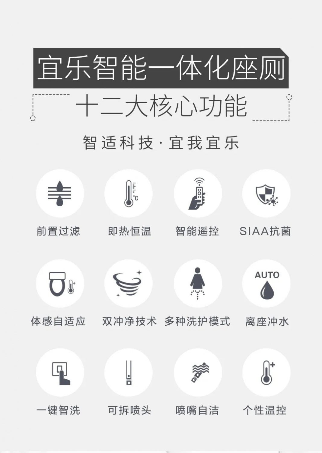 宜乐智能一体化座厕