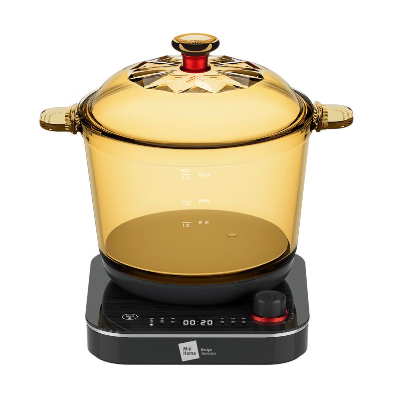 Miji Home Design Germany 米技生活 多功能玻璃电煮锅  ECE-GS30