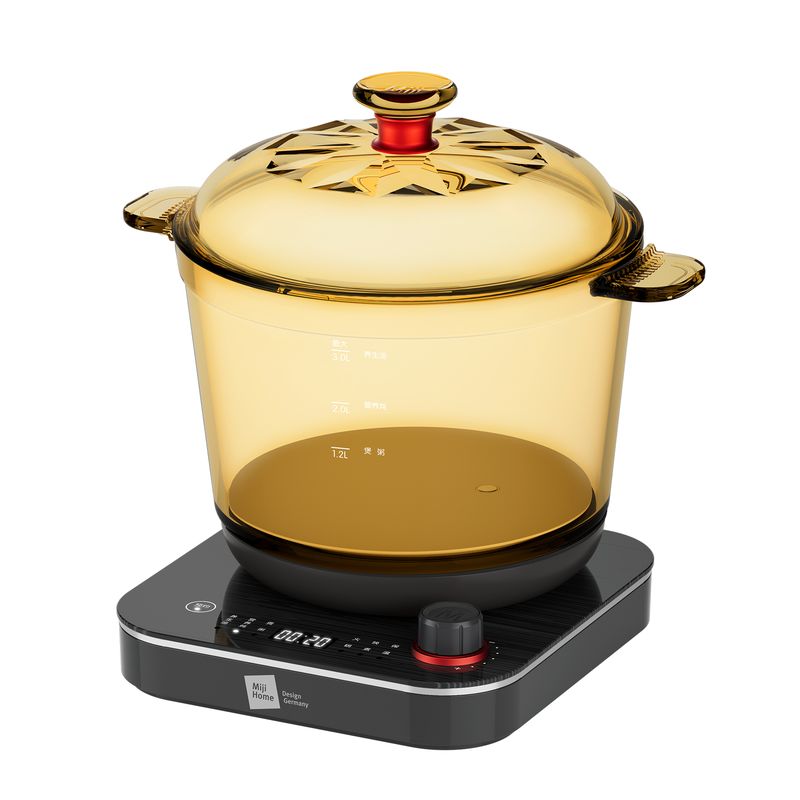 Miji Home Design Germany 米技生活 多功能玻璃电煮锅  ECE-GS30