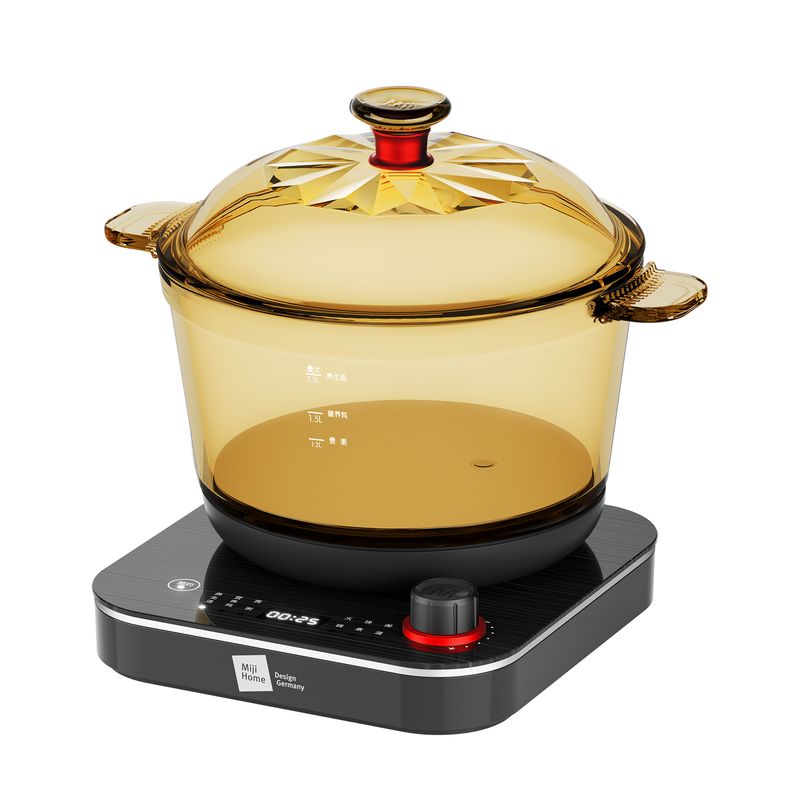 Miji Home Design Germany 米技生活 多功能玻璃电煮锅  ECE-GS22