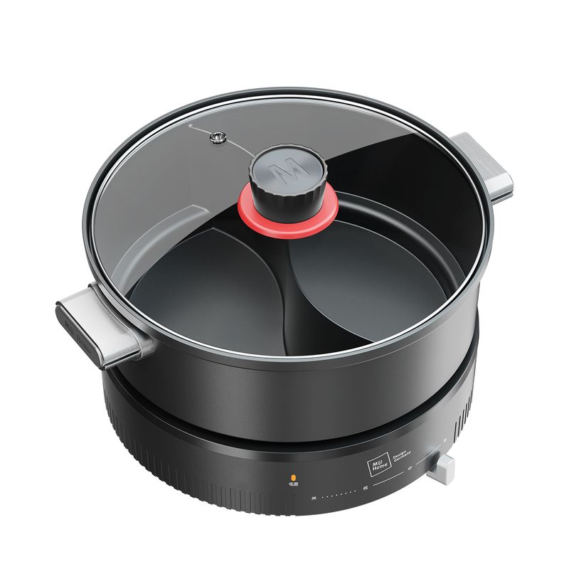 Miji Home Design Germany 米技生活 多功能锅（鸳鸯电火锅）EMP-L4501