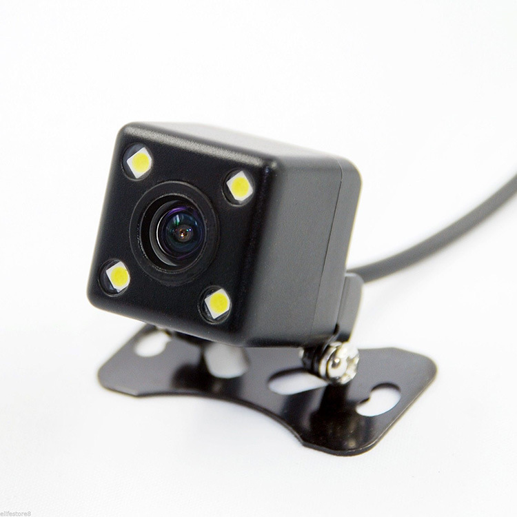 Rear view camera with 4 LED