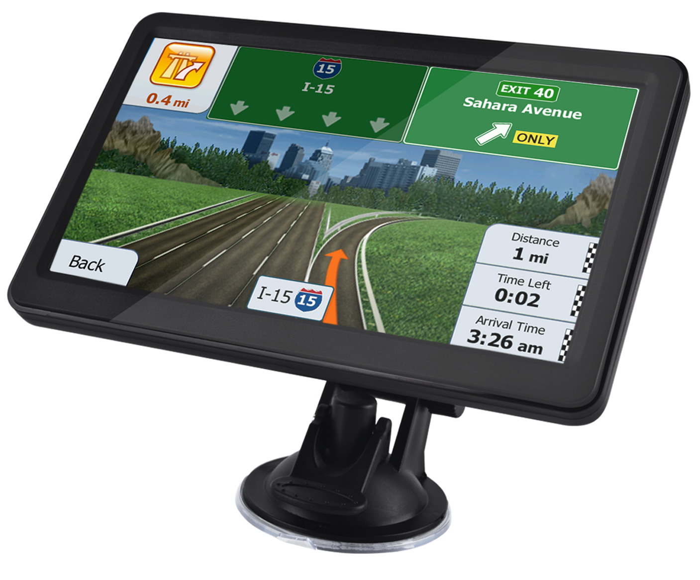 7 inch GPS navigation with sun shade optional