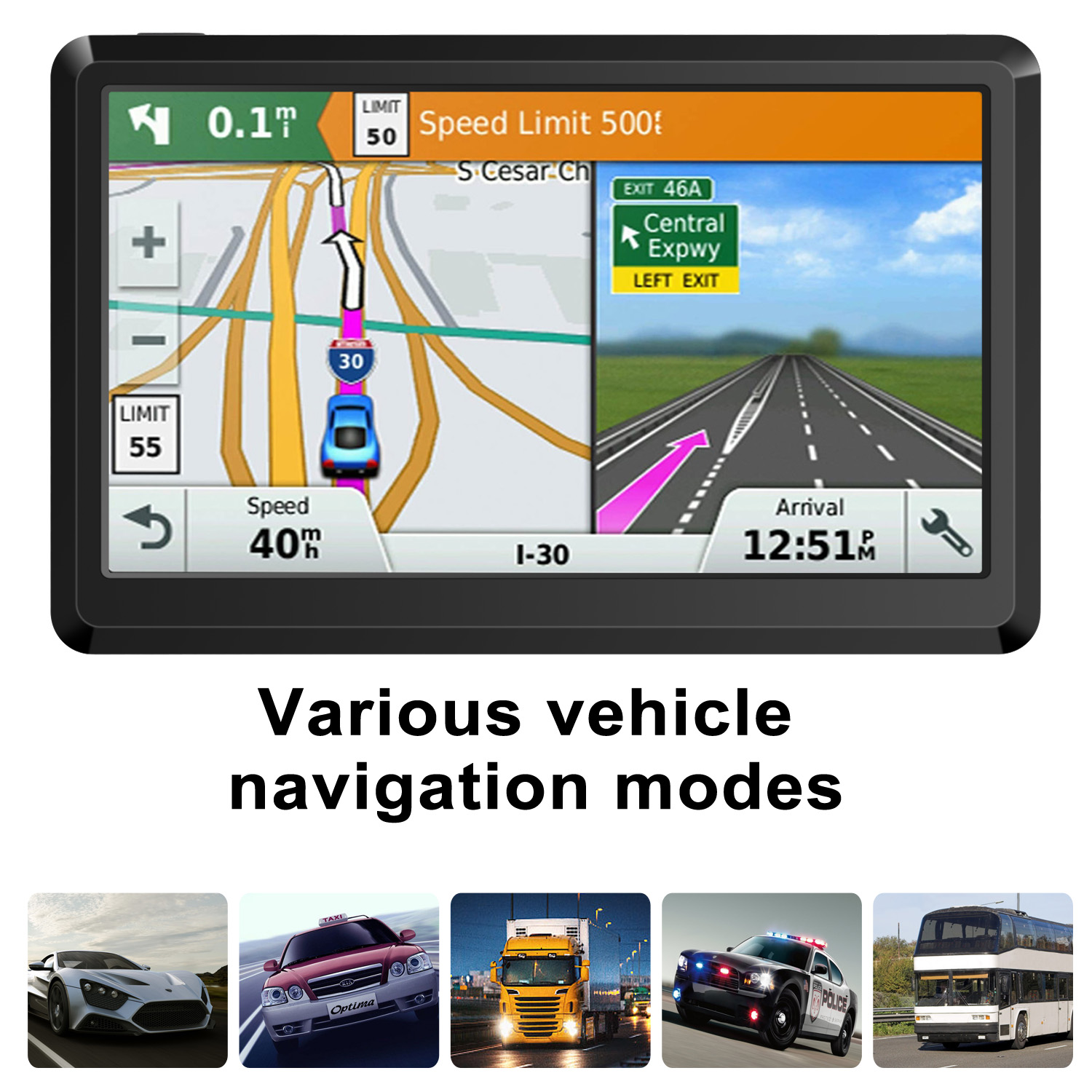 7 inch truck GPS navigator