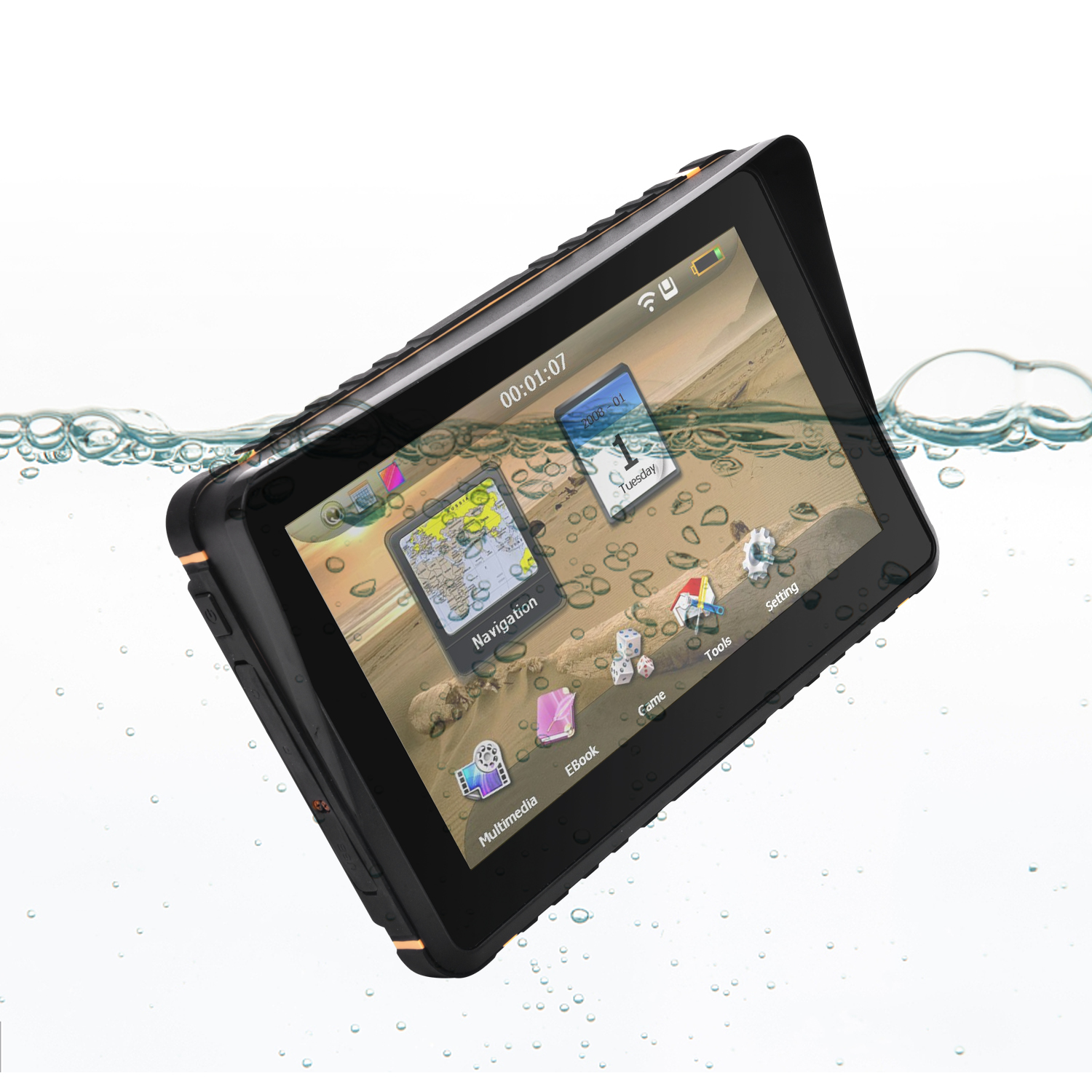 7 inch motorcycle GPS navigator waterproof
