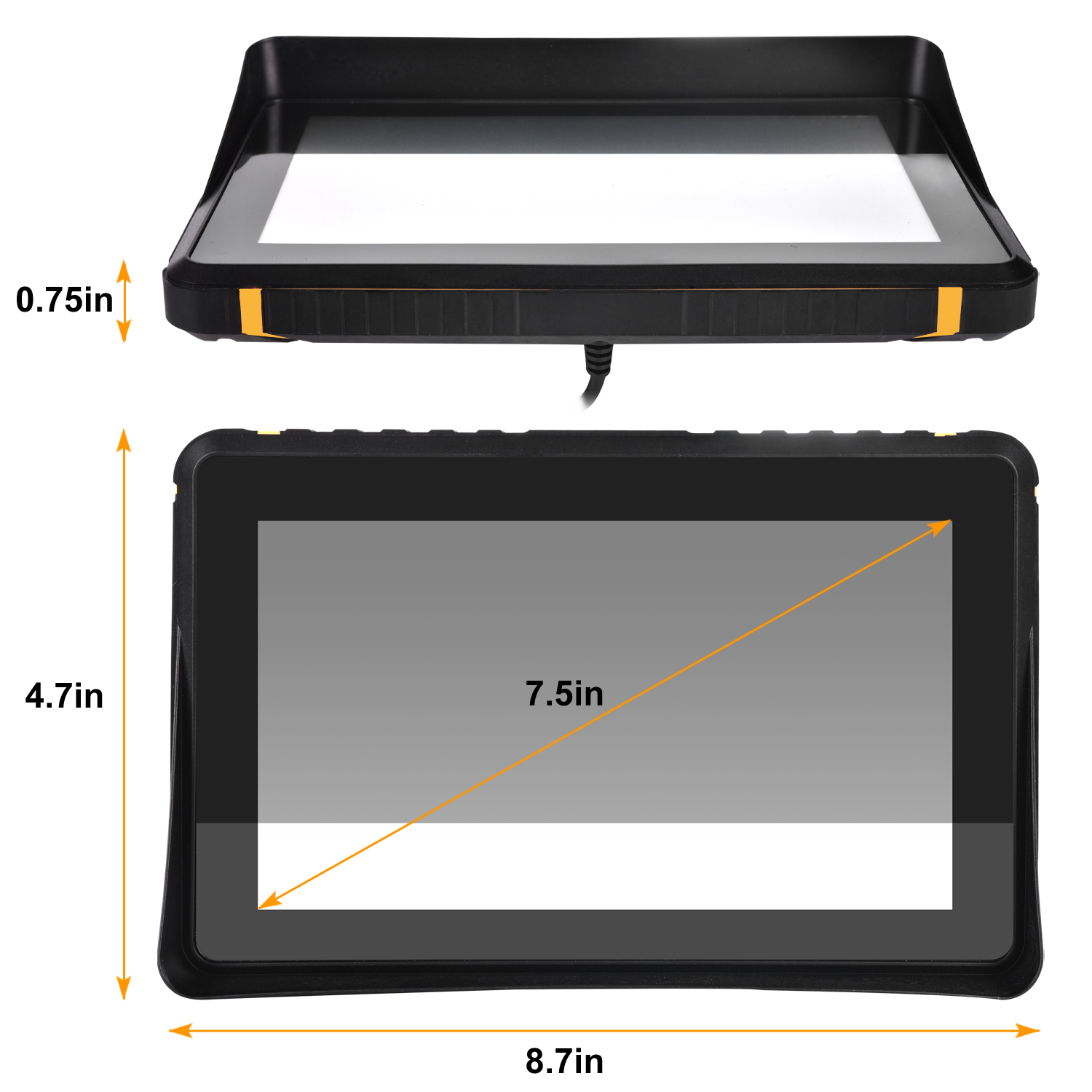 7 inch motorcycle GPS navigator waterproof