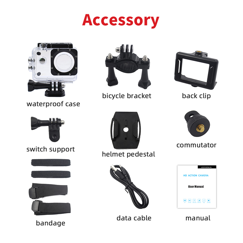 Action camera HD 1080P