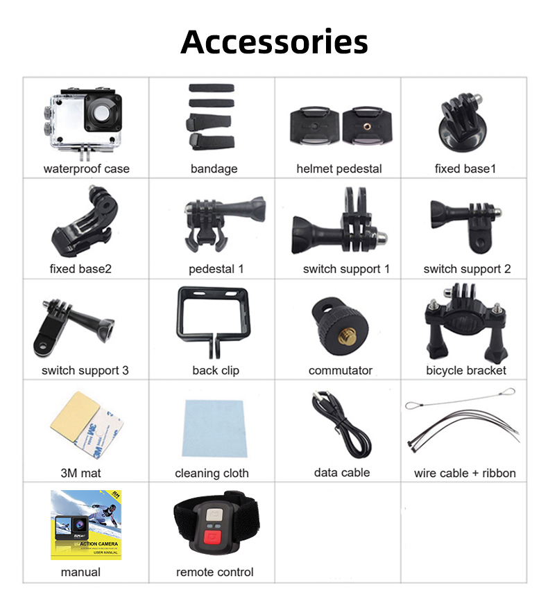 Action sports camera 5K