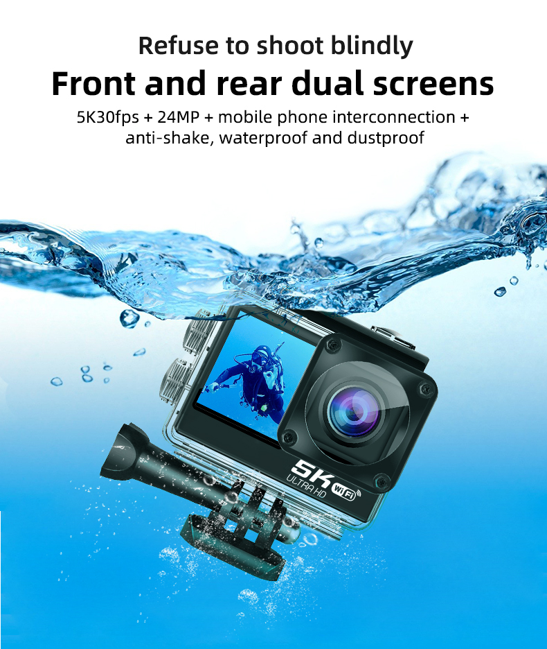 Action sports camera 5K