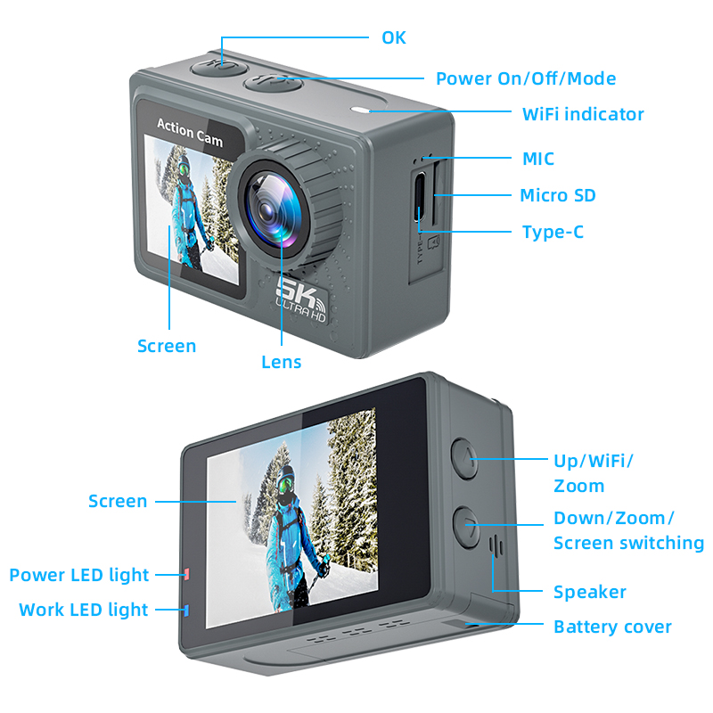 5K action camera