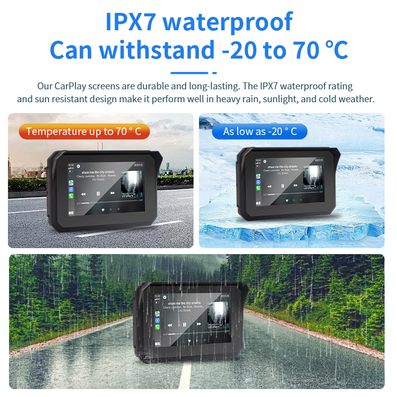 5 inch motorcyle carplay waterproof