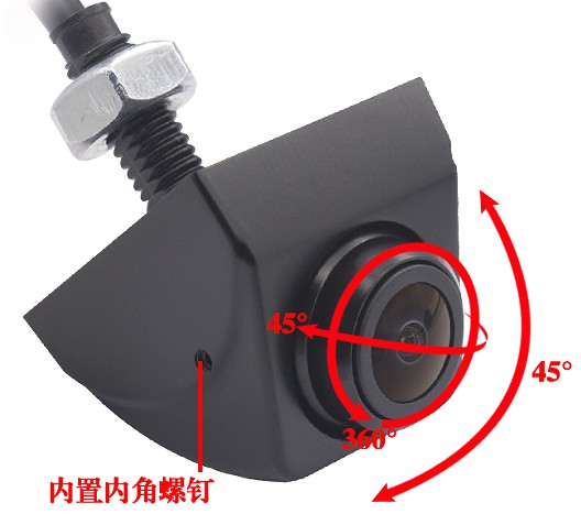Reverse camera with fish-eye len and 360 degree 1080P