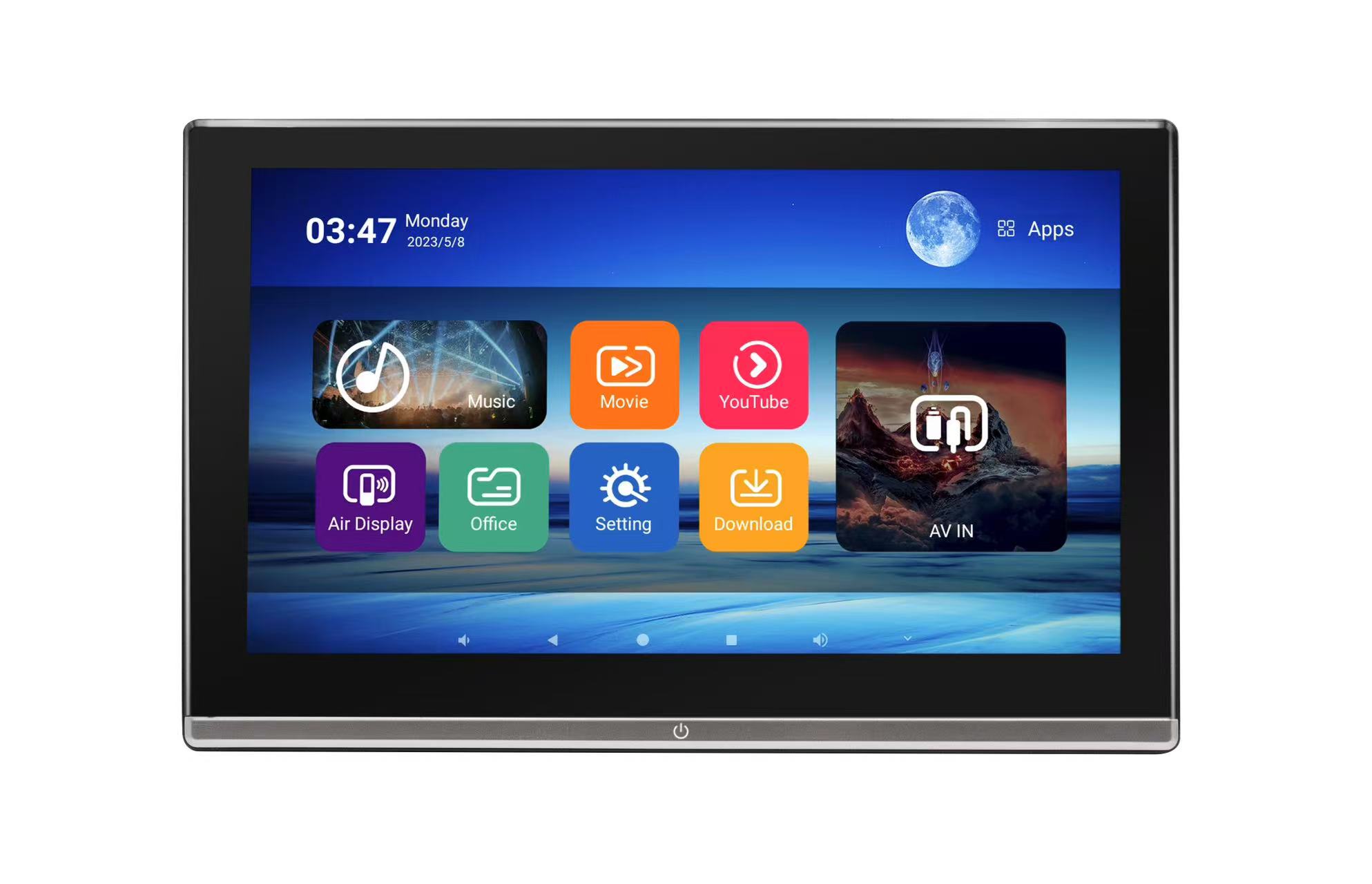 11.6 inch android headrest monitor