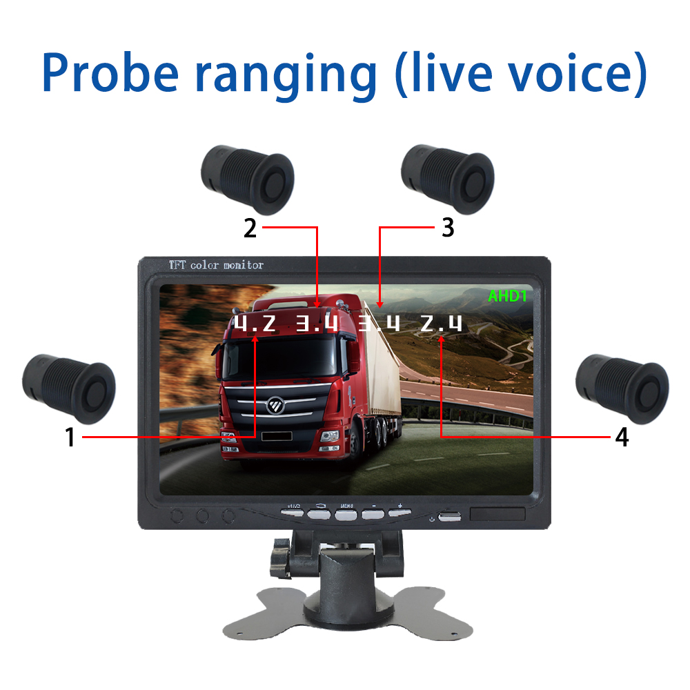 Truck blind spot system DVS