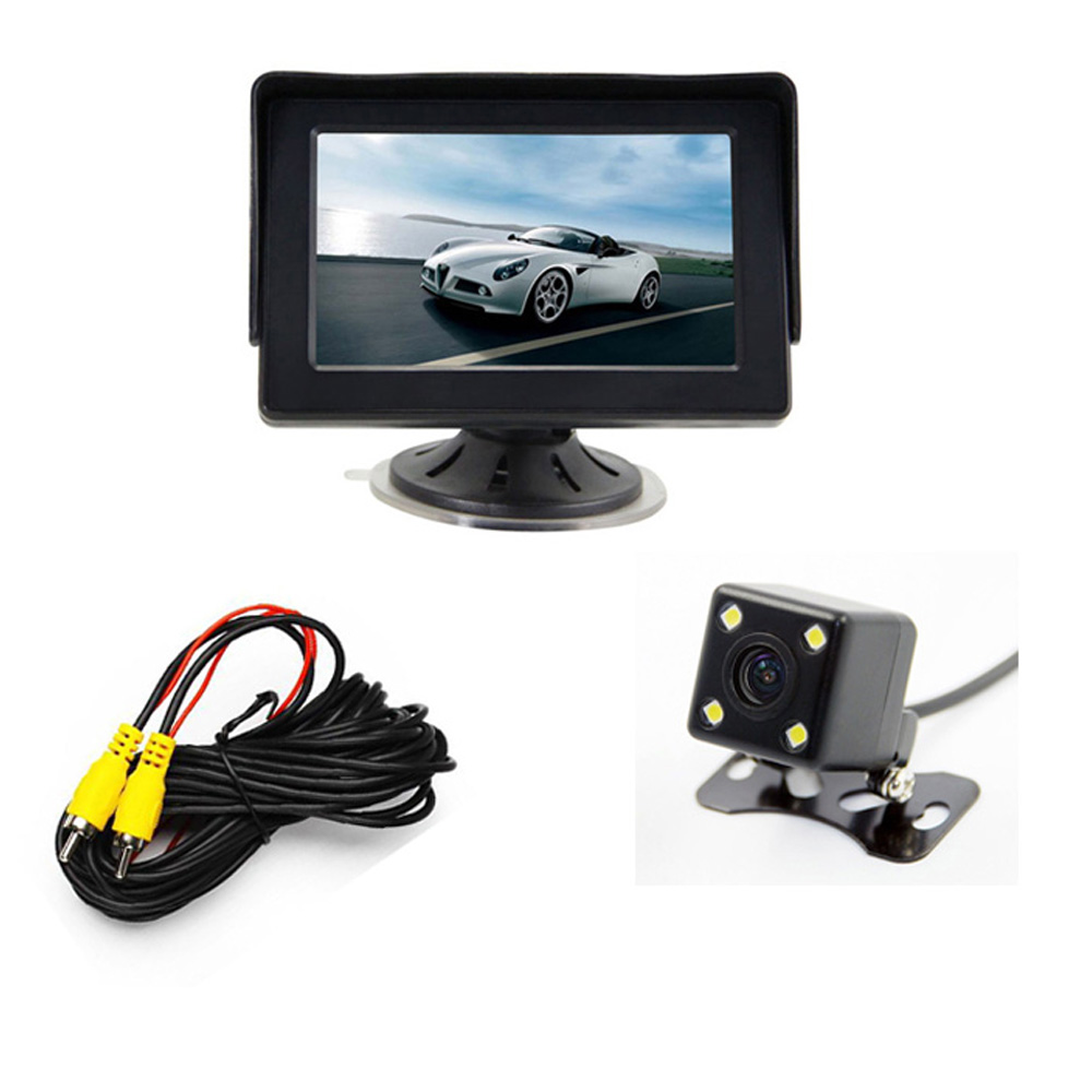Car reversing system with 4.3 inch monitor
