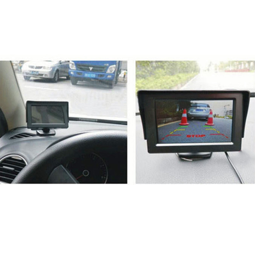 Car reversing system with 4.3 inch monitor