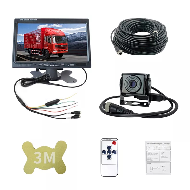 Truck camera system with AHD camera and monitor