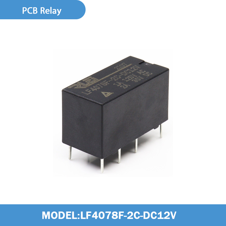 8-pin 2A signal relay, double-pole double-throw, HK19F, HF27F, LF4078F