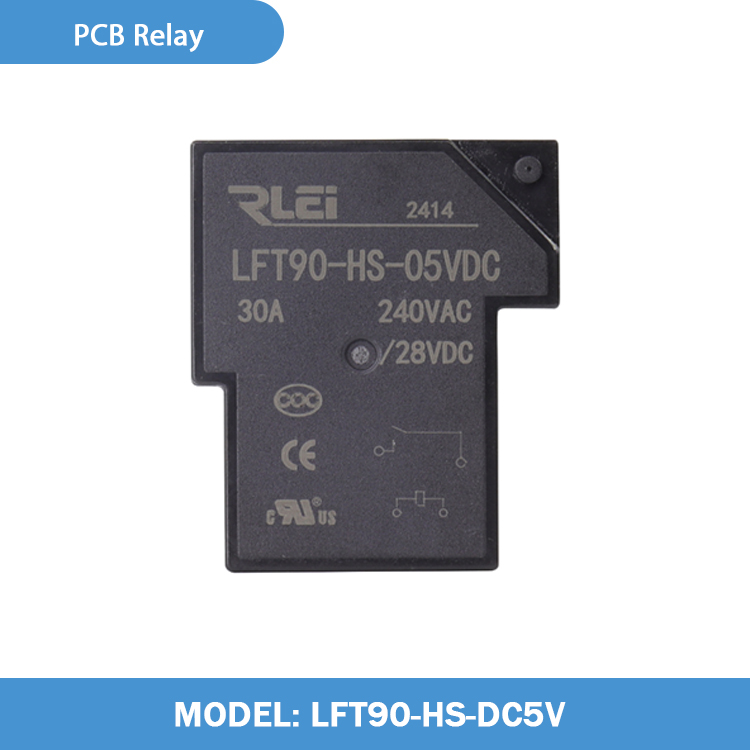 Power relay 50A normally open 4 pins wide pins PCB relay CHS-L, JQX-105F, LFT90