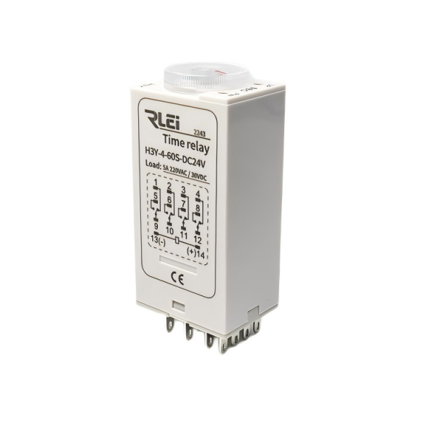 Time Relay H3Y-4-60S-DC24V （ROC） 5A 220VAC 30VDC
