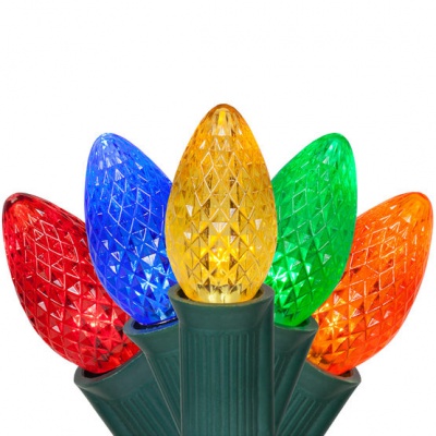 C7 25Ft LED String Lights Multicolor