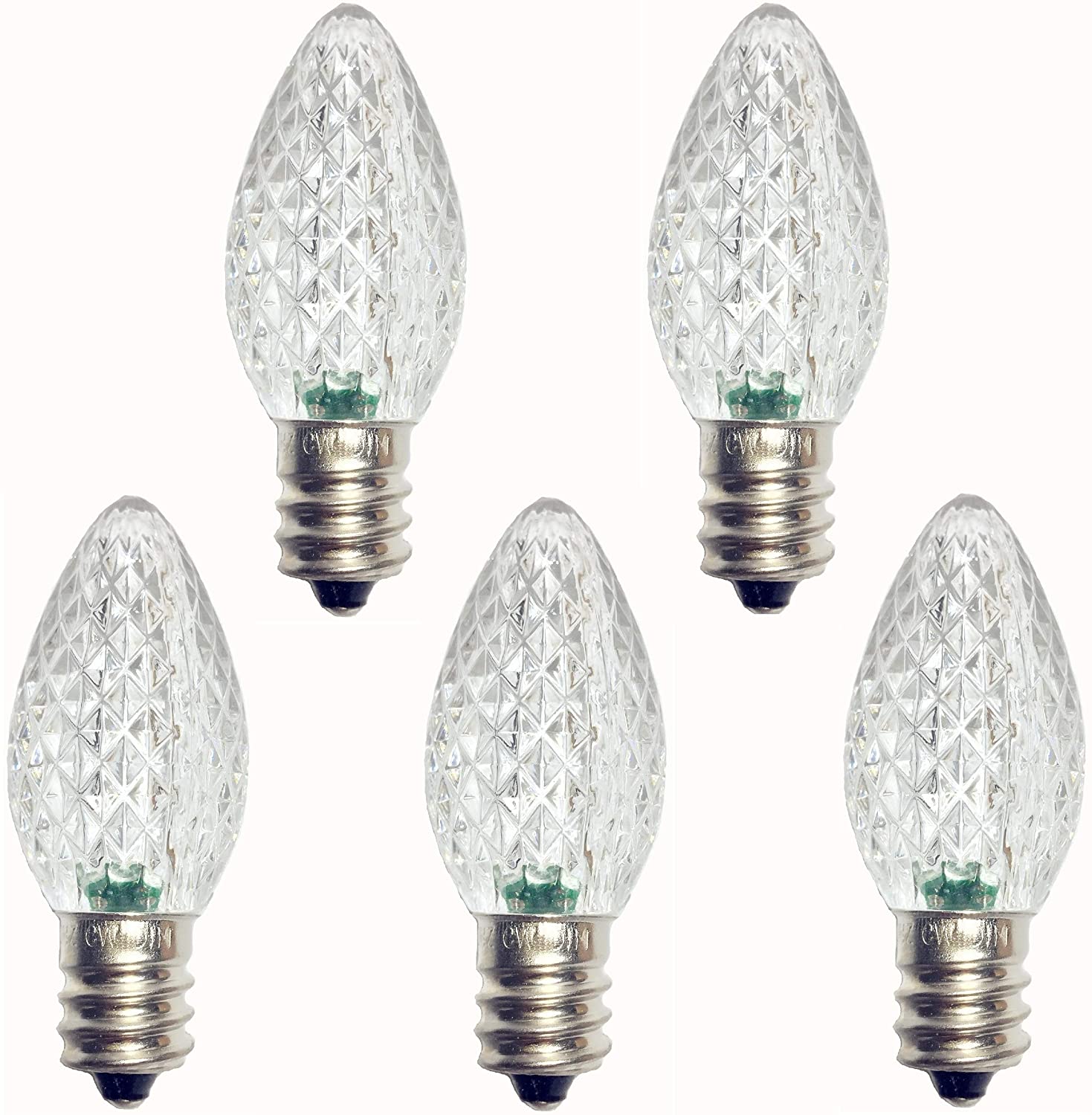 C7 LED Bulbs Pure White