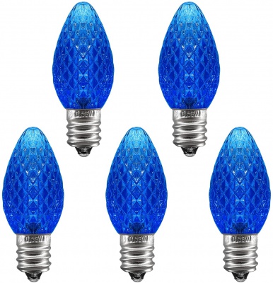 C7 LED Bulbs Blue