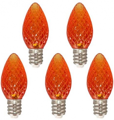 C7 LED Bulbs Orange